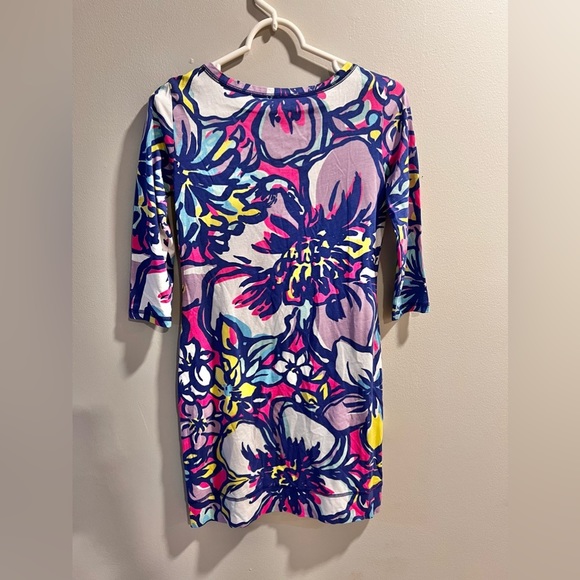 Lily Pulitzer Palmetto Tshirt Dress Tropical Pink Catwalk Dress Size XSmall - Picture 8 of 8